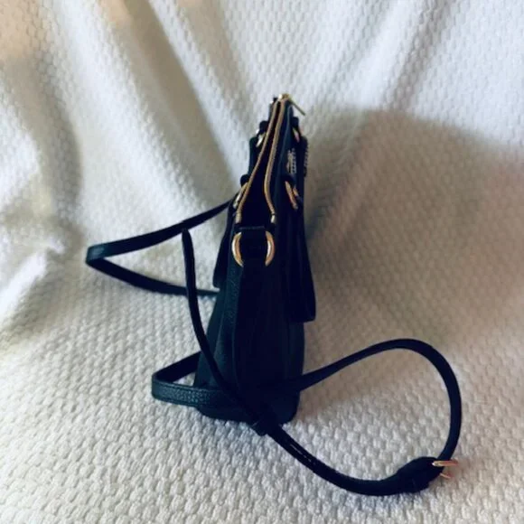 Coach Kelsey Satchel Black Pebbled Leather Gold HW NWOT Pristine w Strap - Picture 8 of 9